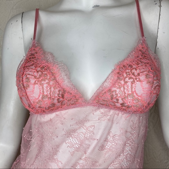 Victoria’s Secret Sheer Lace Up Back Sexy Slip - Picture 5 of 14